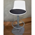 Steelcase Coalesse White Bar Stool Chair w/ Black Seat